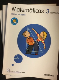 Medium matematicas 3  primaria trimestres la casa del saber santillana el giraliro